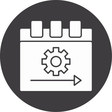 Takvim simgesi, vektör çizimi