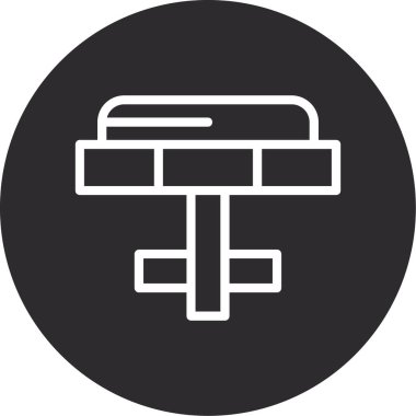 Modern b 'nin vektör illüstrasyonu eksik simgesi