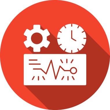 Saat. Web simgesi basit illüstrasyon