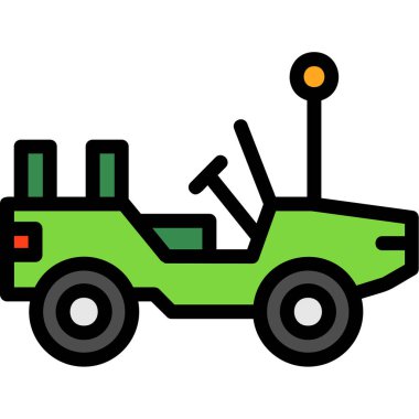 araç simgesi vektör illüstrasyonu