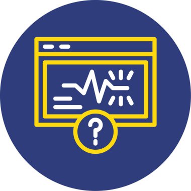 Web simgesi, tıbbi bilginin vektör illüstrasyonu