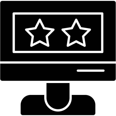 bilgisayar ekran derecelendirme vektör tasarımı