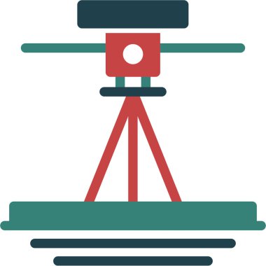 tripod ikon vektör illüstrasyonu