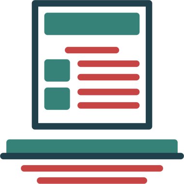 Web sayfası tasarım simgesi