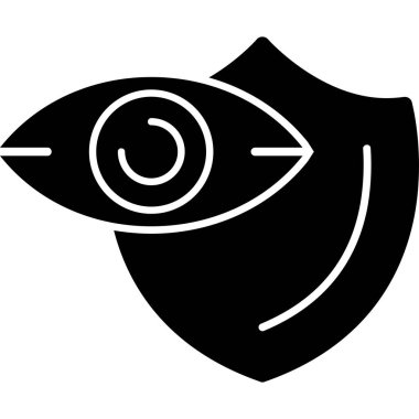 Göz. Web simgesi basit illüstrasyon