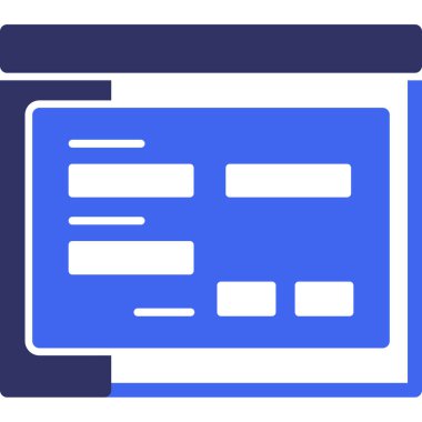 Bilgisayar. Web simgesi basit illüstrasyon