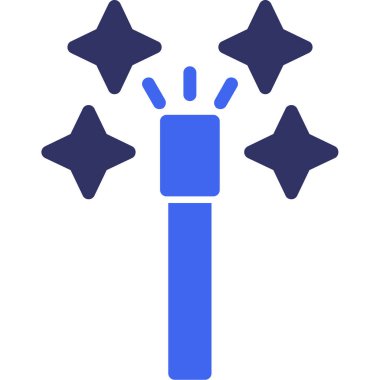 Sihirli bir değneğin vektör çizimi