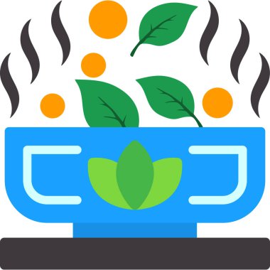 Çay fincanı simgesi düz stil