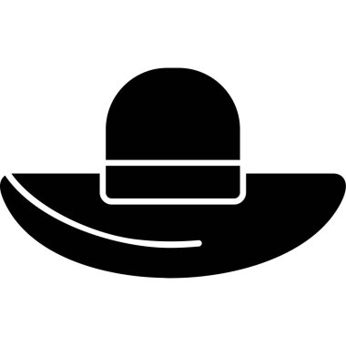 Kovboy şapkası vektör simgesi