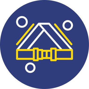 Bir spor salonu simgesinin vektör çizimi