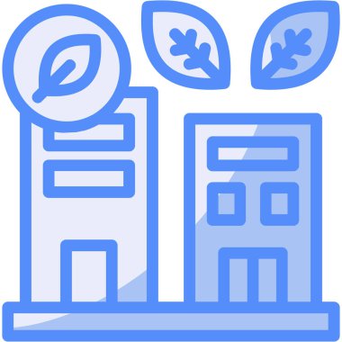 Bina. Web simgesi basit illüstrasyon