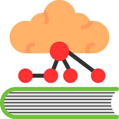 Bulut hesaplama simgesi modern vektör illüstrasyonu