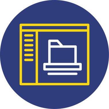 Dizin simgesinin vektör illüstrasyonu