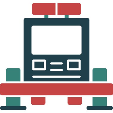 robot. Web simgesi basit illüstrasyon