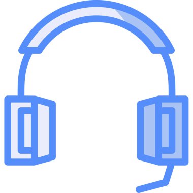 Kulaklık. Web simgesi basit tasarım