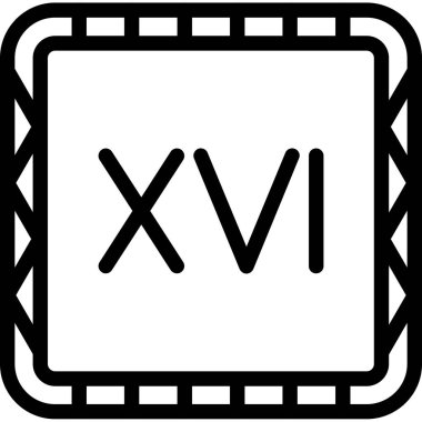 Bir harf simgesinin vektör illüstrasyonu