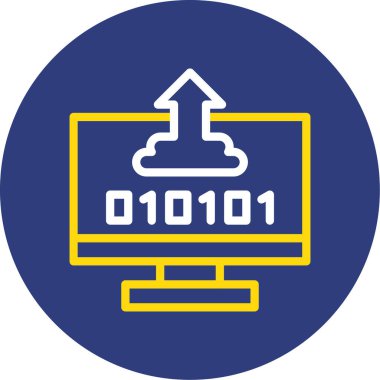 Dizüstü bilgisayar simgesi vektör çizimi