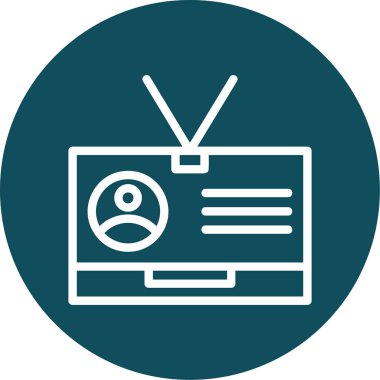 Vektör TV simgesi illüstrasyonu