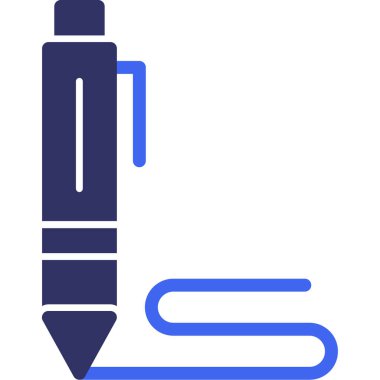 Kalem. Web simgesi basit illüstrasyon