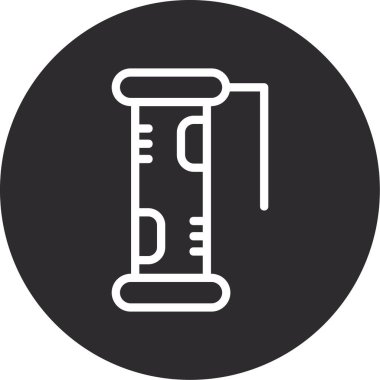 tüp test tüpü basit simgesi