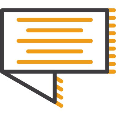 Konuş. Web simgesi basit tasarım