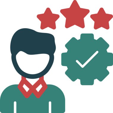 Müşteri derecelendirme. Basit illüstrasyon