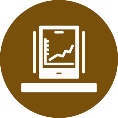 Bir dizüstü bilgisayar simgesinin vektör illüstrasyonu