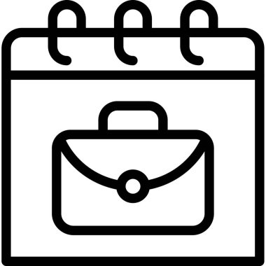 Çanta. Web simgesi basit illüstrasyon