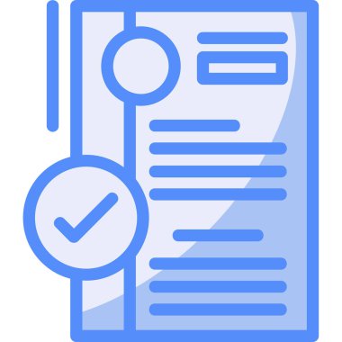 Belge. Web simgesi basit illüstrasyon