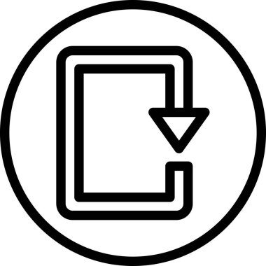 Ok. Web simgesi basit illüstrasyon