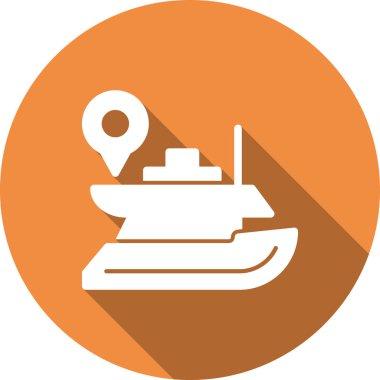 Gemi simgesinin vektör illüstrasyonu