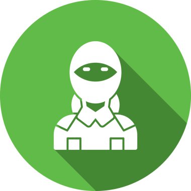 Kadın simge vektör çizim