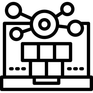 Şebeke. Web simgesi basit tasarım