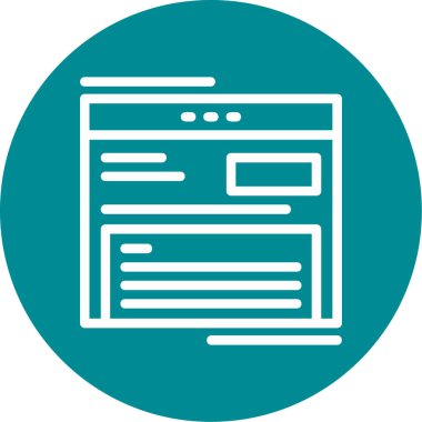 Vektör Haber Simgesi illüstrasyonu