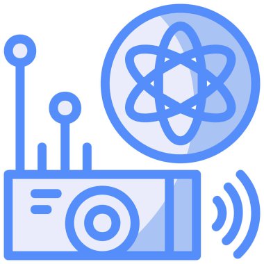 Radyo simgesi, vektör illüstrasyonu