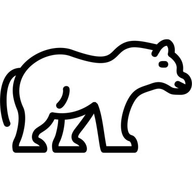 Vahşi ayı hayvan simgesi