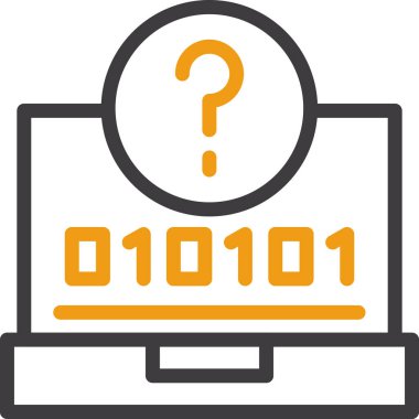 bilgisayar hata simgesi. Web için basit bilgisayar vektör simgeleri çizimi