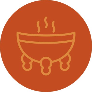 Filedoutline tarzında fincan kahve ikonu