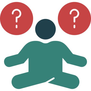 Soru işareti olan kişi.