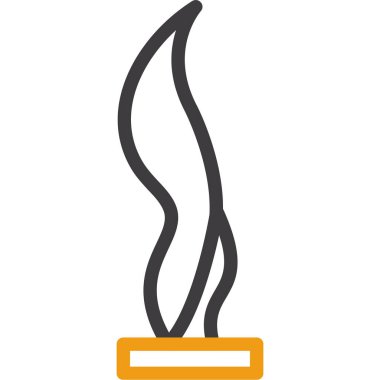 Moda Biçiminde Ateş Simgesi Ayrı Arkaplan