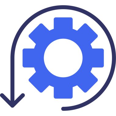 Teçhizat Web simgesi basit illüstrasyon