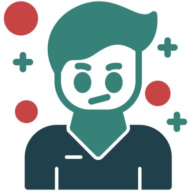 Doktor. Web simgesi basit illüstrasyon