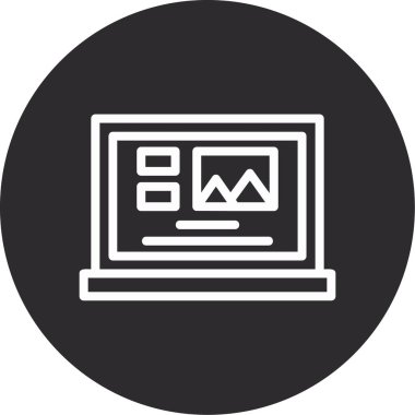 İş ve finans simgesinin vektör illüstrasyonu