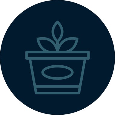 bitki simgesi soyut olarak izole edildi