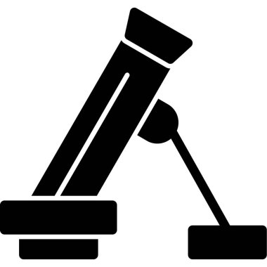 Ofis masası ve sandalye ikonu. vektör illüstrasyonu