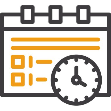 Takvim. Web simgesi vektör illüstrasyonu