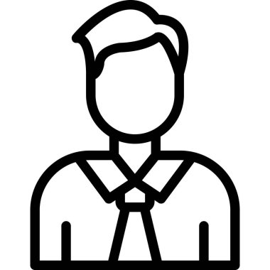 avatar insan kişisi simgesi ana hatlar biçiminde