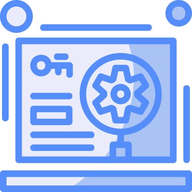 Bilgisayar ayarı simgesi. vektör illüstrasyonu