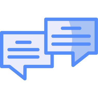 Sohbet simgesi vektör illüstrasyonu