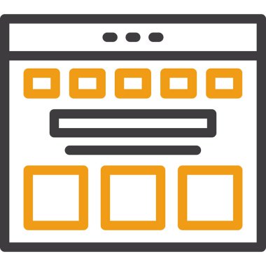 Web sayfası vektör simgesi